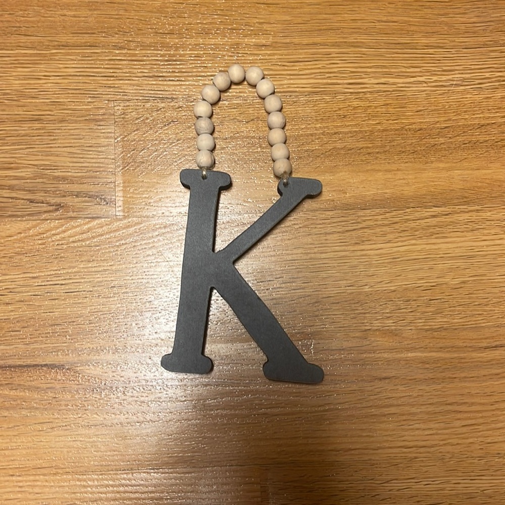 “K” wall decor